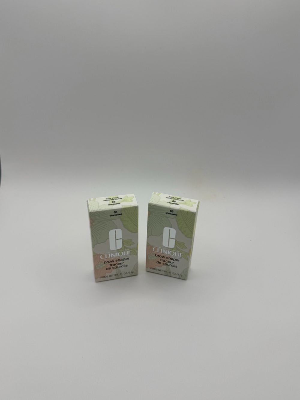 Clinique Brow Shaper charcoaled 05 NEW Authentic 2 pack